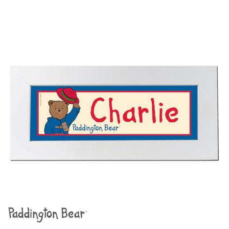 Personalised Paddington Bear Name Plaque  £19.99