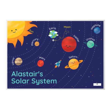 Personalised Solar Space System Placemat   £6.99