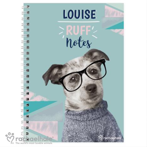 Personalised Rachael Hale Ruff Notes Dog A5 Notebook   £7.99