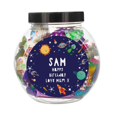 Personalised Space Sweet Jar   £9.99