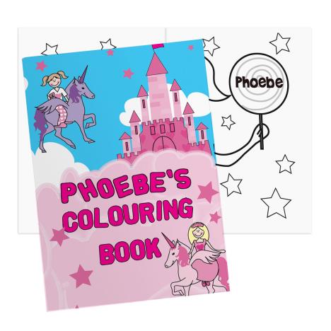 Personalised Princess & Unicorn Colouring Book  £8.99