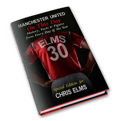 Personalised Manchester United On This Day Book   £17.99