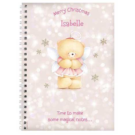 Personalised Forever Friends Christmas Angel Notebook  £7.99