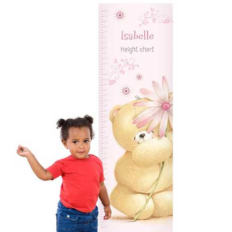 Personalised Forever Friends Big Flower Height Chart  £7.99