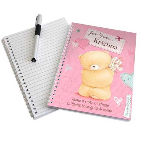 Personalised Forever Friends Pink Craft A5 Notebook  £7.99