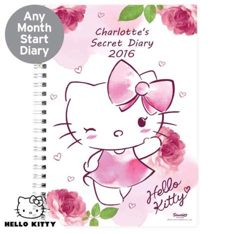 Personalised Hello Kitty Pink Blush A5 Diary  £7.99