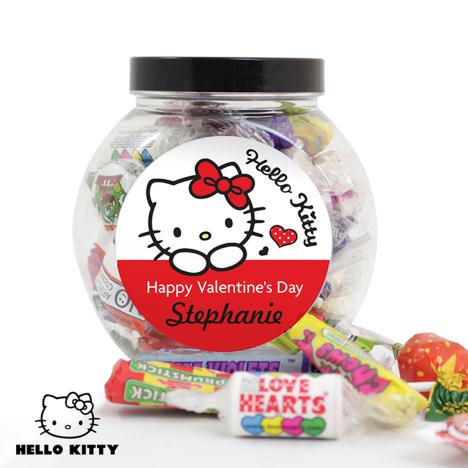 Personalised Hello Kitty I Love You 250g Sweet Jar  £8.99