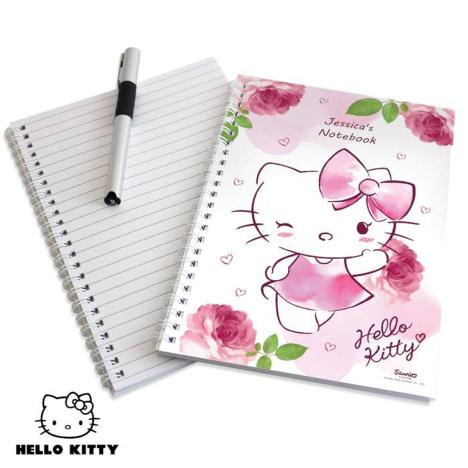 Personalised Hello Kitty Pink Blush A5 Notebook  £7.99