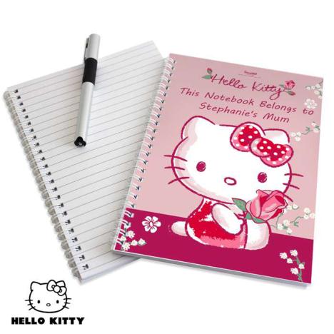 Personalised Hello Kitty Cherry Bloom A5 Notebook  £7.99