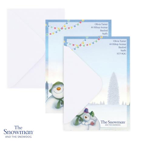 Personalised The Snowman & The Snowdog Stationery Set  £14.99