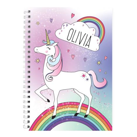 Personalised Unicorn A5 Notebook  £6.99