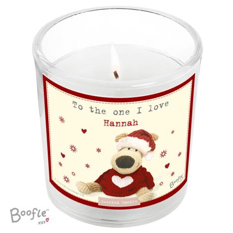 Personalised Boofle Christmas Love Scented Jar Candle   £12.99