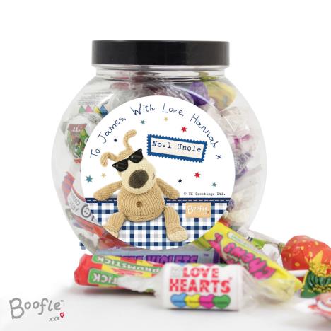 Personalised Boofle Stars Sweet Jar   £9.99