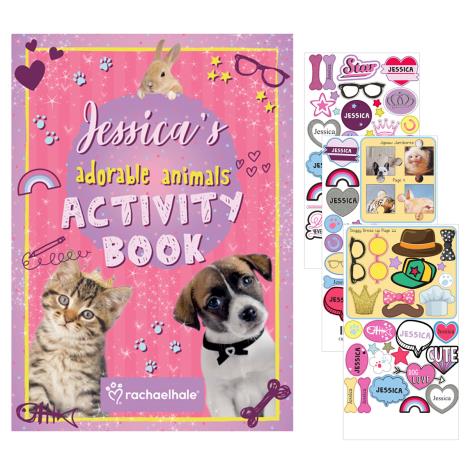 Personalised Rachael Hale Adorable Animals Activity Book with Stickers   £14.99