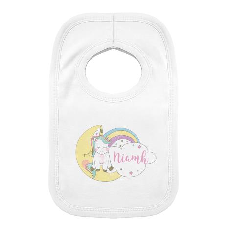 Personalised Baby Unicorn Bib  £9.99