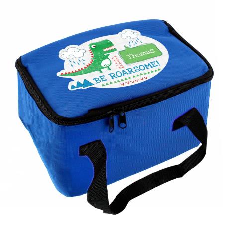 Personalised Be Roarsome Dinosaur Lunch Bag False £14.99