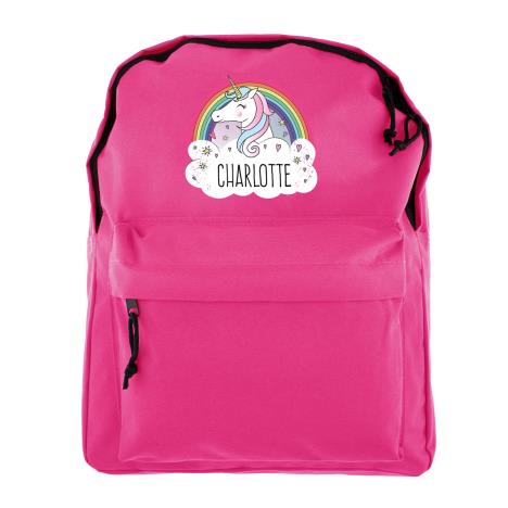 Personalised Unicorn Pink Backpack  £16.99