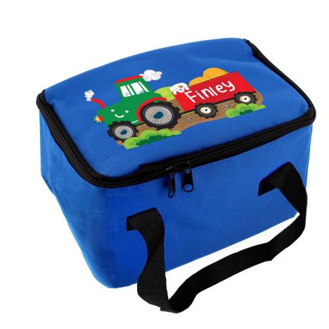 Personalised Tractor Blue Lunch Bag   £16.99