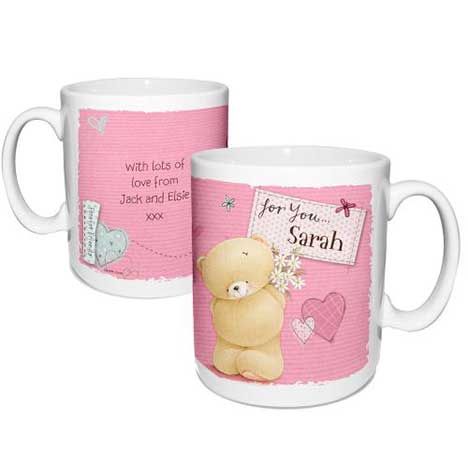 Personalised Forever Friends Pink Craft Mug  £11.99