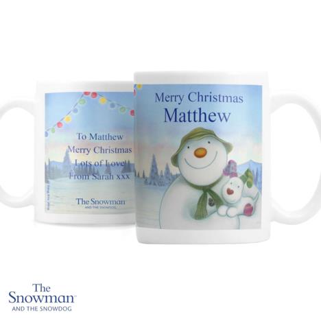 Personalised The Snowman & The Snowdog Mug  £10.99