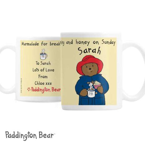Personalised Paddington Bear Breakfast Mug  £10.99