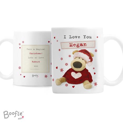 Personalised Boofle Christmas Love Mug   £10.99