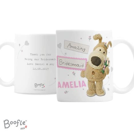 Personalised Boofle Pink Wedding Mug   £10.99