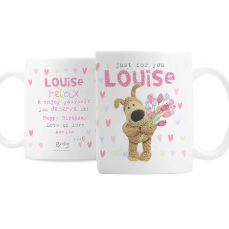 Personalised Boofle Flowers Mug   £10.99