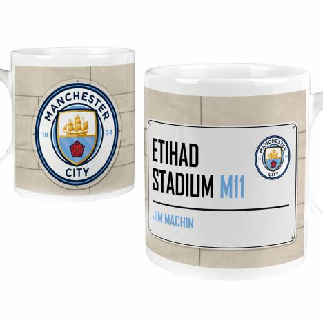 Personalised Manchester City FC Street Sign Mug   £12.99