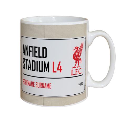 Personalised Liverpool FC Street Sign Mug   £12.99