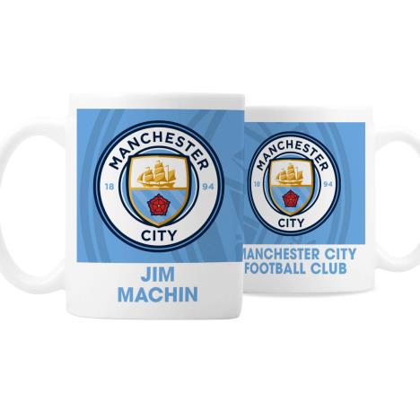 Personalised Manchester City FC Bold Crest Mug   £12.99