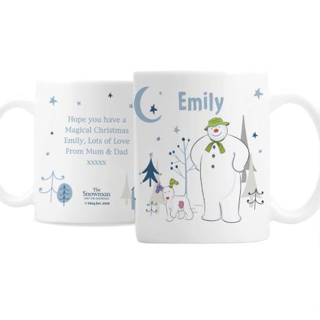 Personalised The Snowman & The Snowdog Mug  £10.99