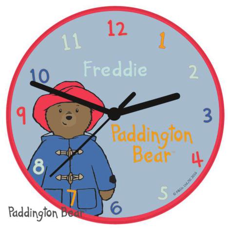 Personalised Paddington Bear Glass Clock  £22.99