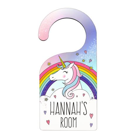 Personalised Unicorn Door Hanger  £12.99