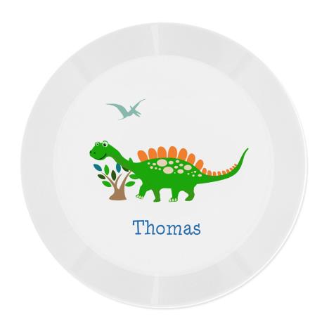 Personalised Dinosaur Plastic Plate False £11.99