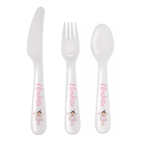 Personalised Fairy Princess Design 3pc Plastic Cutlery Set   £12.99