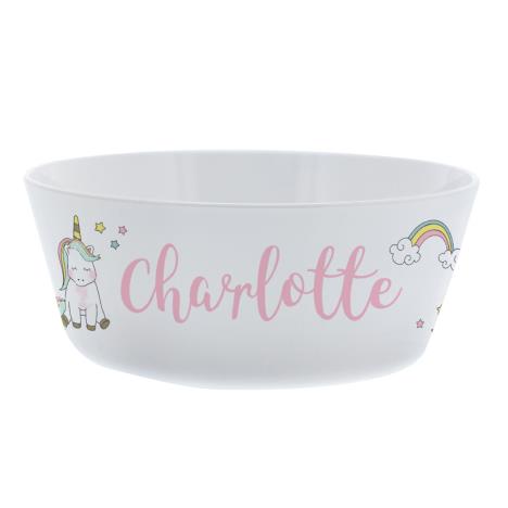 Personalised Baby Unicorn Plastic Bowl  £12.99