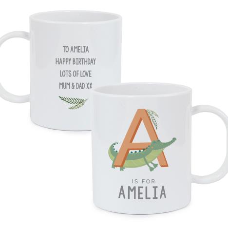 Personalised Animal Alphabet Plastic Mug   £10.99