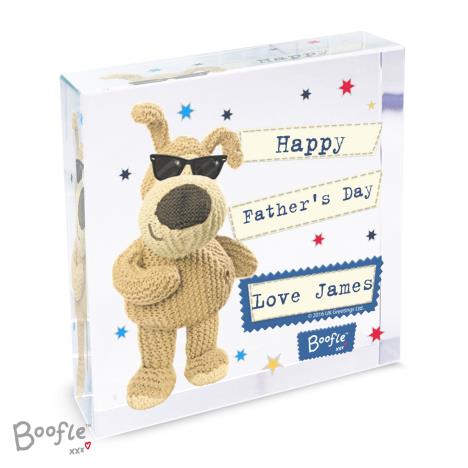 Personalised Boofle Stars Crystal Block   £19.99