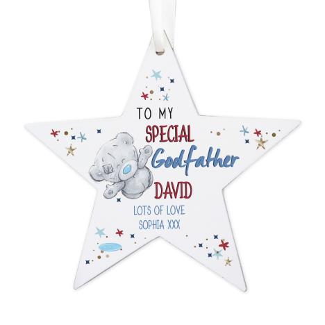 Personalised Me to You Godfather Wooden Star Decoration   £10.99