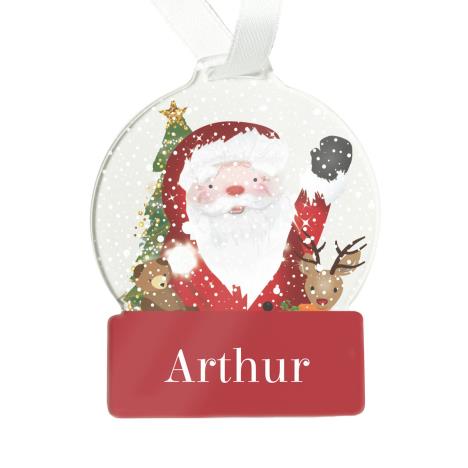 Personalised Santa Acrylic Snowglobe Decoration   £9.99