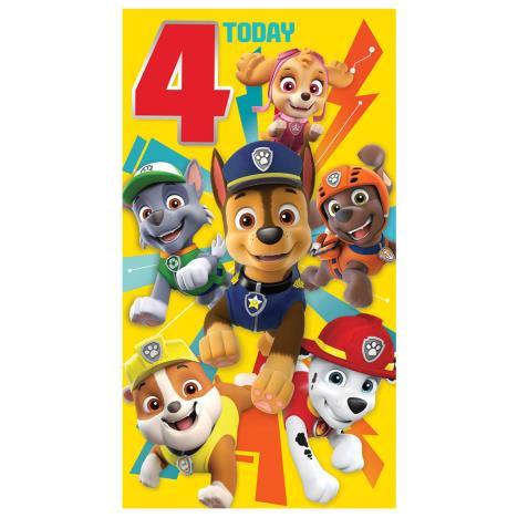 4 Today Paw Patrol Birthday Card  £2.10