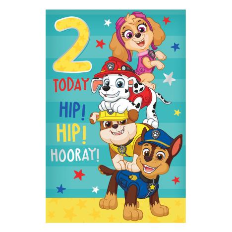 2 Today Paw Patrol 2nd Birthday Card  £1.89