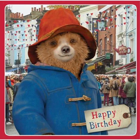 Paddington Bear Square Birthday Card  £1.99