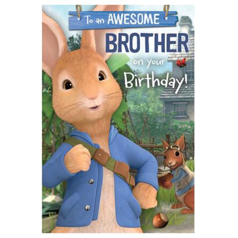 Peter Rabbit Awesome Brother Birthday Card  £2.69