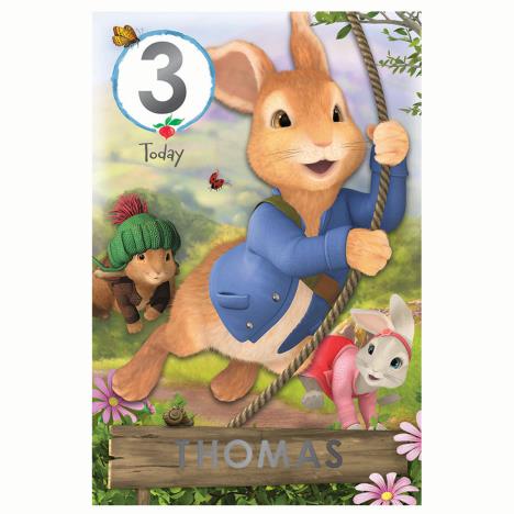 Peter Rabbit Personalise Your Own Birthday Card  £2.39