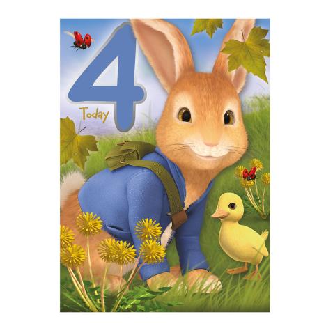 4 Today Peter Rabbit 4th Birthday Card  £1.99