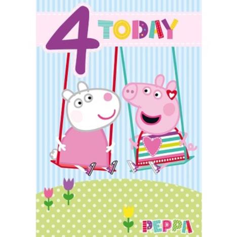 4 Today Peppa Pig 4th Birthday Card  £1.99