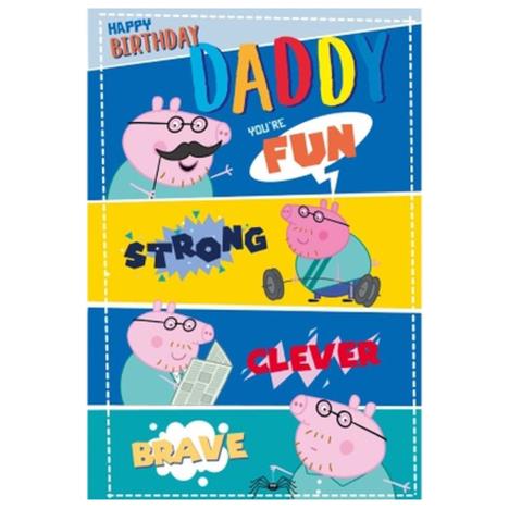 Daddy Peppa Pig Birthday Card  £2.69