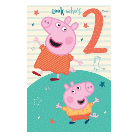 2nd Birthday Peppa Pig Birthday Card (PG037) - Character Brands